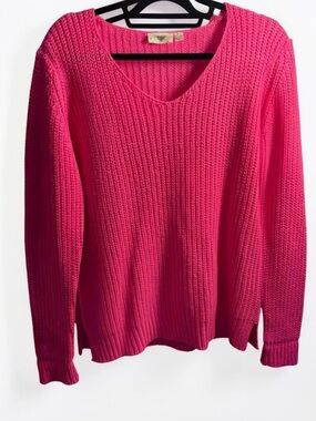Oversized Knit Sweater in Pink